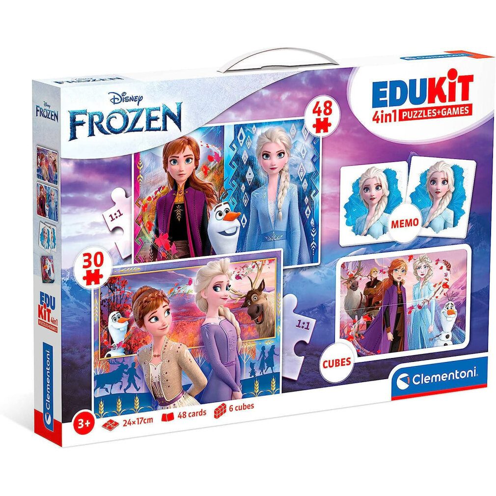 Clementoni® Puzzle Edukit 4 in 1 - Frozen, Puzzleteile