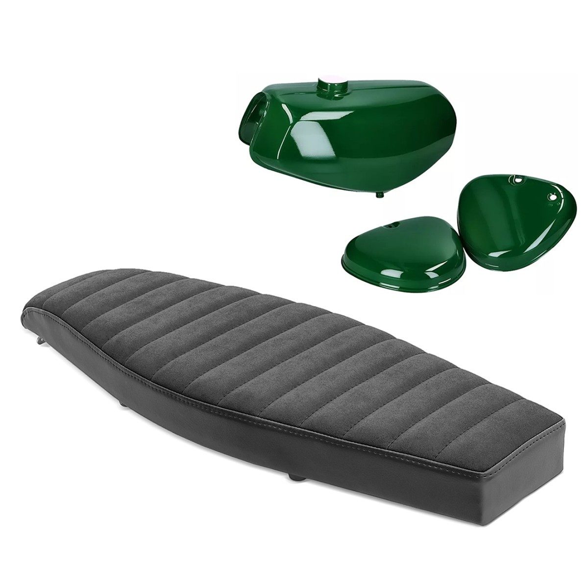 Craftride Halter Sitzbank flach VS1 # passend für Simson S51 / S50 / S70 + Tank / Benzi