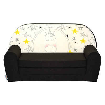 FORTISLINE Kindersitzgruppe Kindersofa "MINI" Kindercouch zum Aufklappen W386