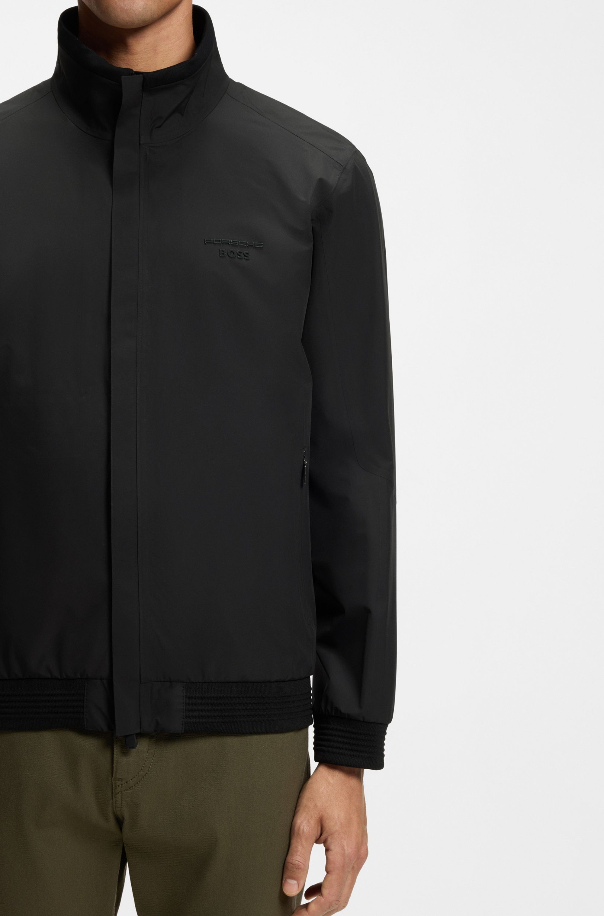 BOSS GREEN Softshelljacke Porsche Spirit 70 Capsule Collection Premium Herrenmode Limited, Funktionsjacke, wasserabweisend, winddicht