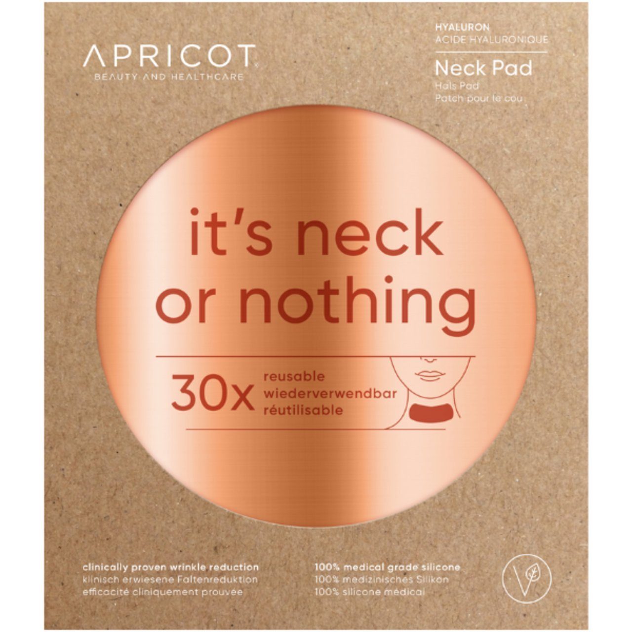 APRICOT Beauty Feuchtigkeitsgel Neck Pad Hyaluron