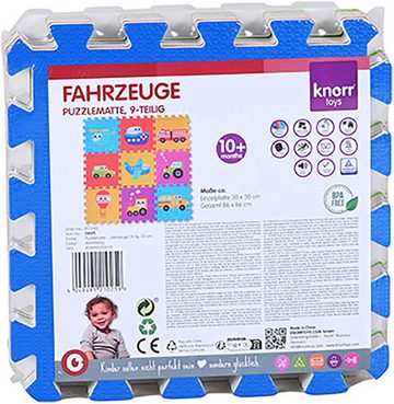 Knorrtoys® Puzzle Fahrzeuge, 9 Puzzleteile, Puzzlematte, Bodenpuzzle