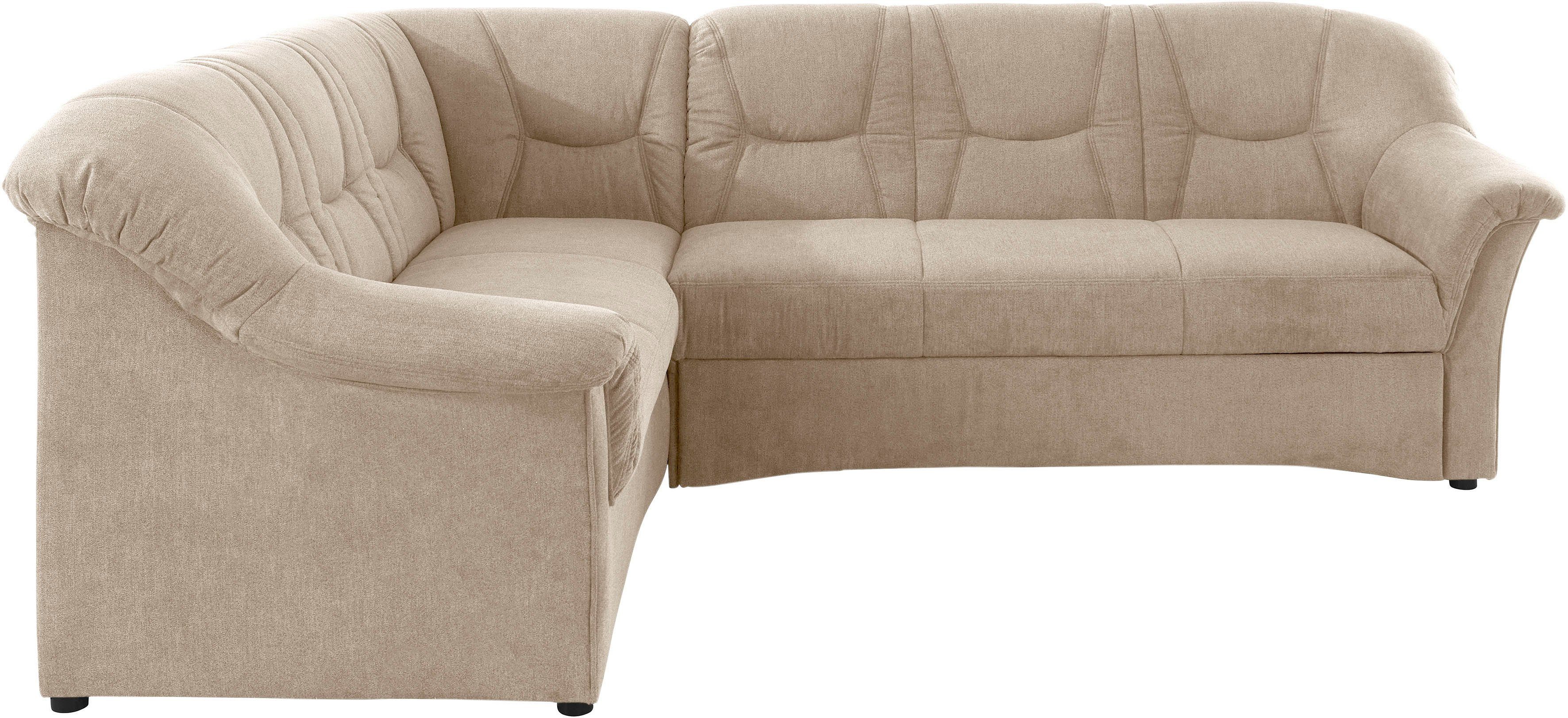 DOMO collection Ecksofa "Sarafina zeitlos und komfortabel, optional mit Fed günstig online kaufen