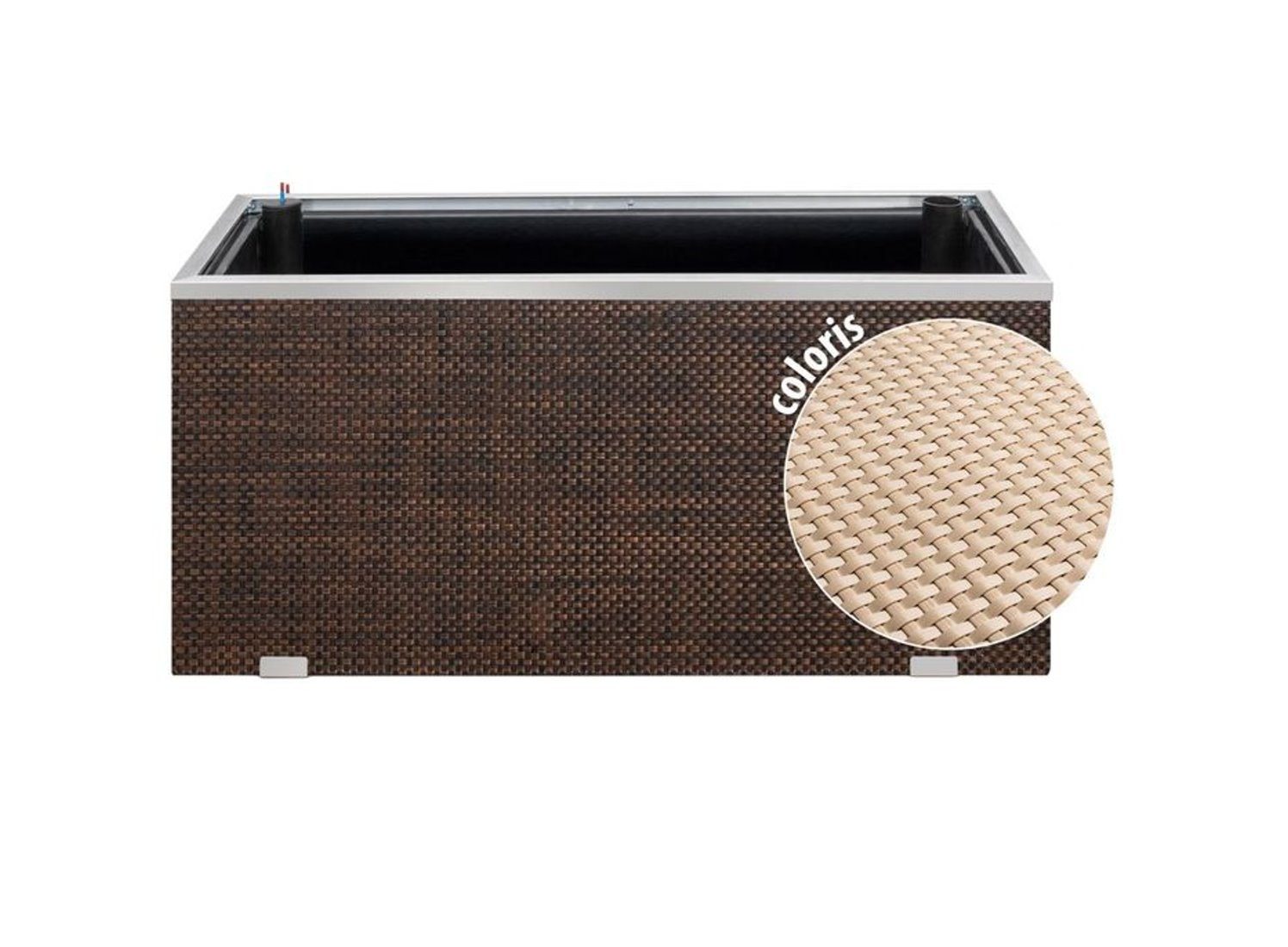 dynamic24 Pflanzkübel, Polyrattan Pflanzgefäß Selbstbewässerung günstig online kaufen