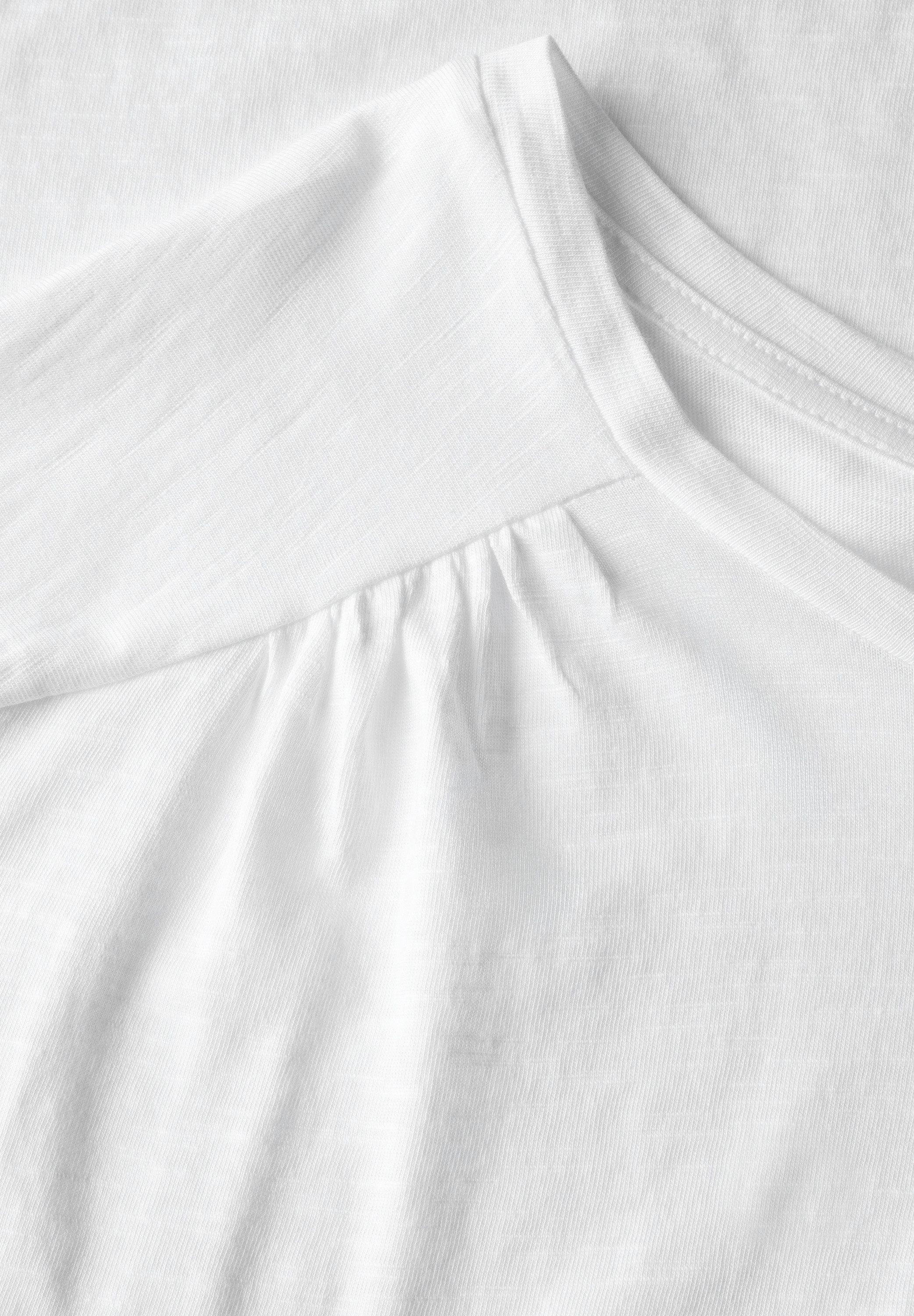 STREET ONE T-Shirt mit Seitlichen Einschlitzen am Saum