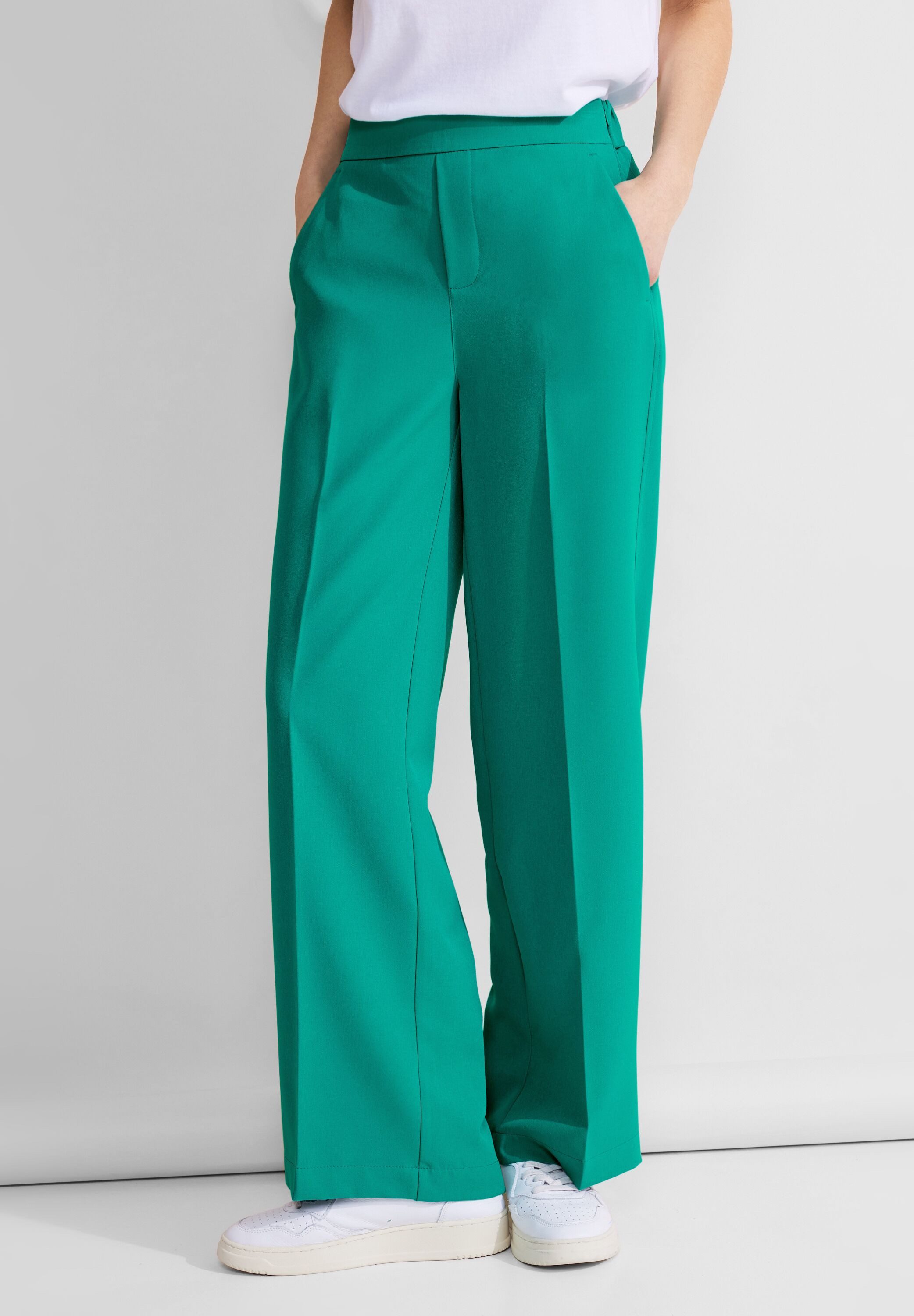 STREET ONE Stoffhose High Waist