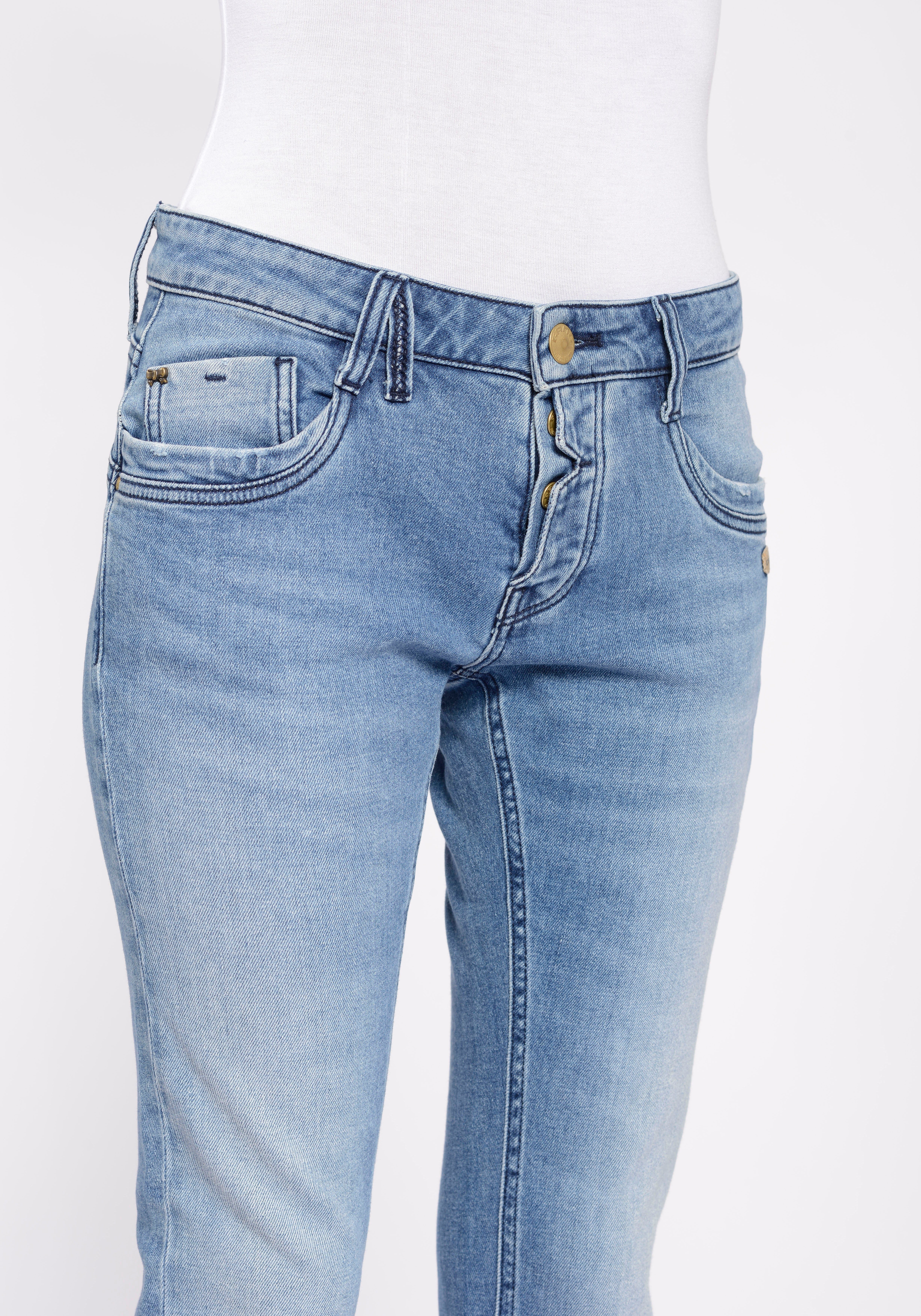 ECO Bio-Baumwolle 94GERDA CROTCH und LINE DEEP der GANG Stretch mit Relax-fit-Jeans aus