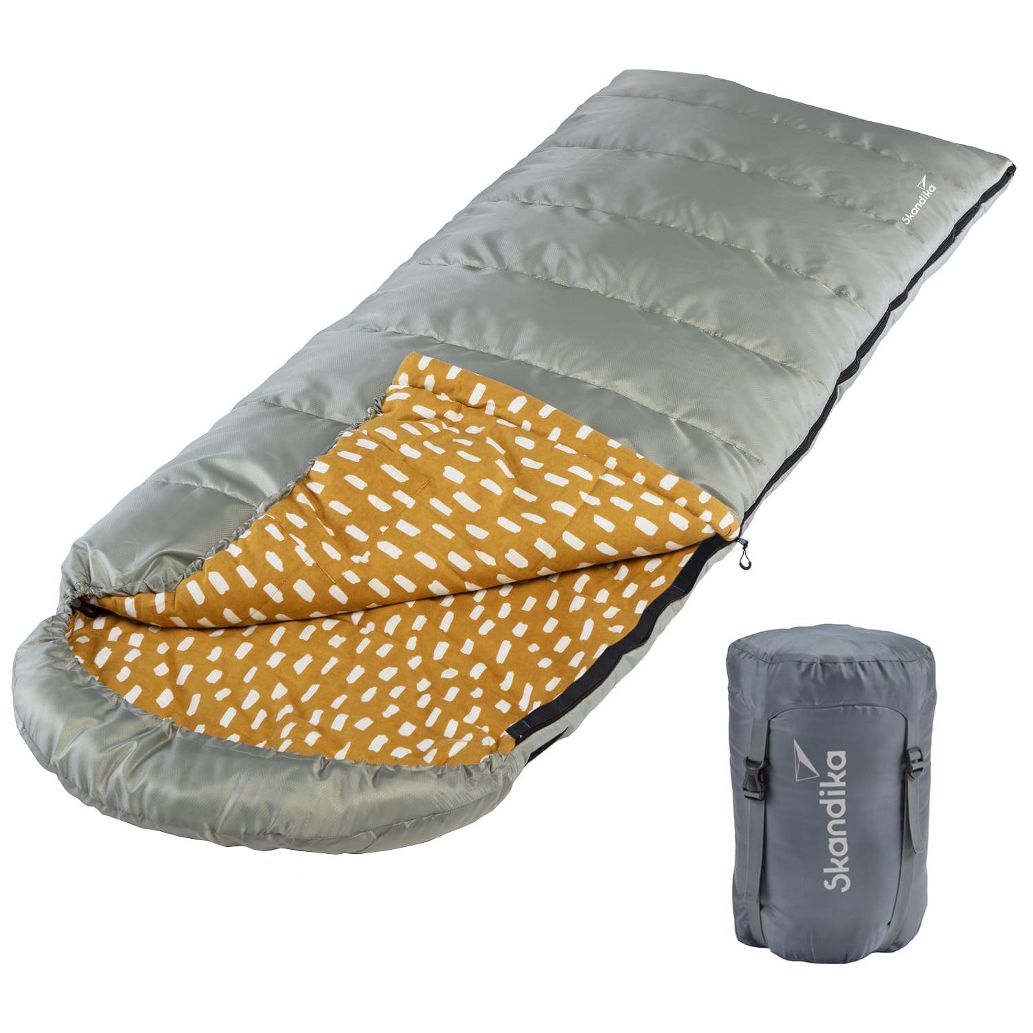 Skandika Deckenschlafsack Dundee Flanell, koppelbar, Doppelschlafsack, günstig online kaufen