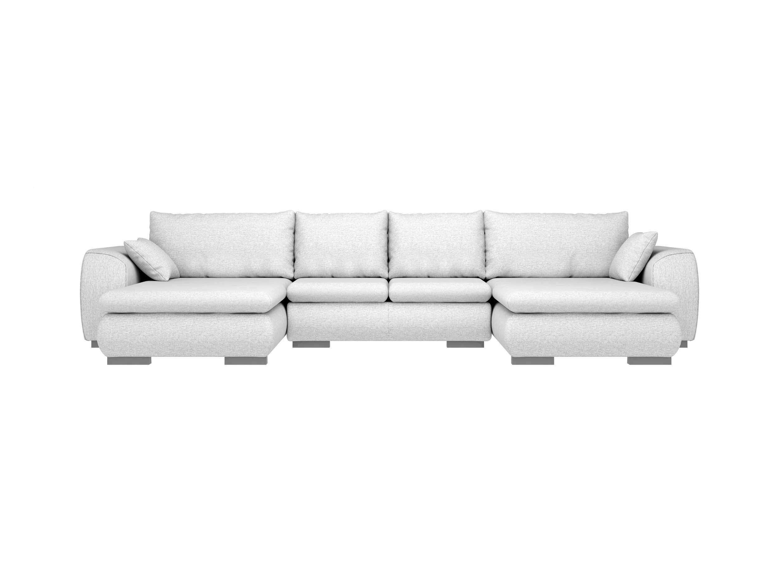 mane Stylefy Wohnlandschaft im U-Form, rechts Wellenfederung mit Sofa, mit stellbar, frei Bettfunktion, Clemens, links bestellbar, Design, Modern oder Raum