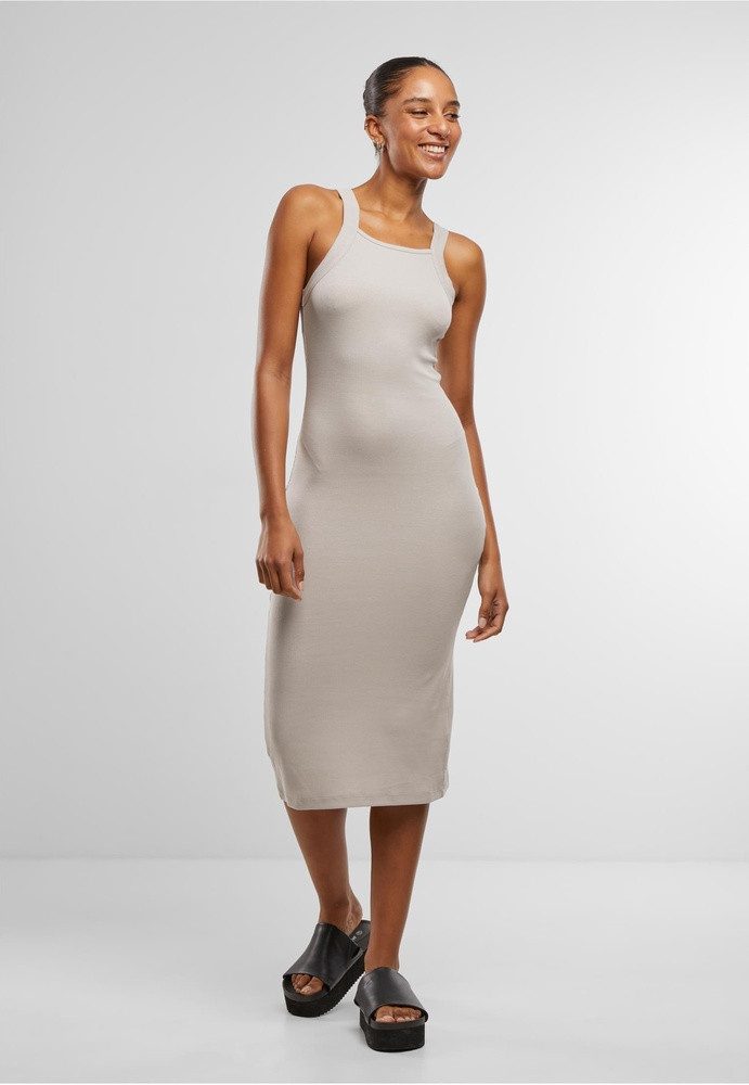 URBAN CLASSICS Midikleid Ladies Midi Rib Jersey Dress