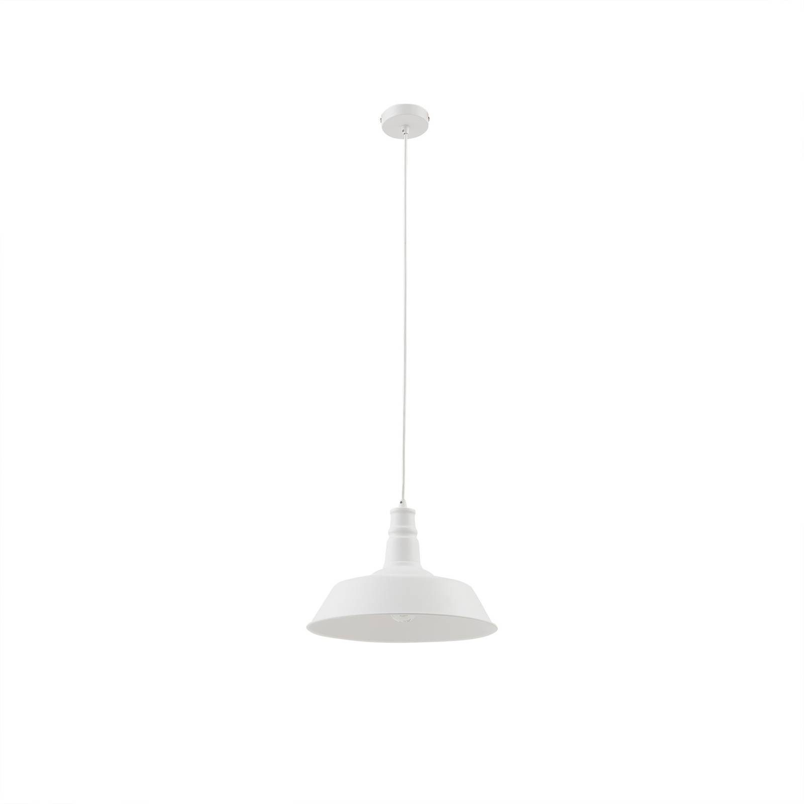 Lindby Hängeleuchte Laylan, Metall, Weiß IP20, 1 x 15 W LED