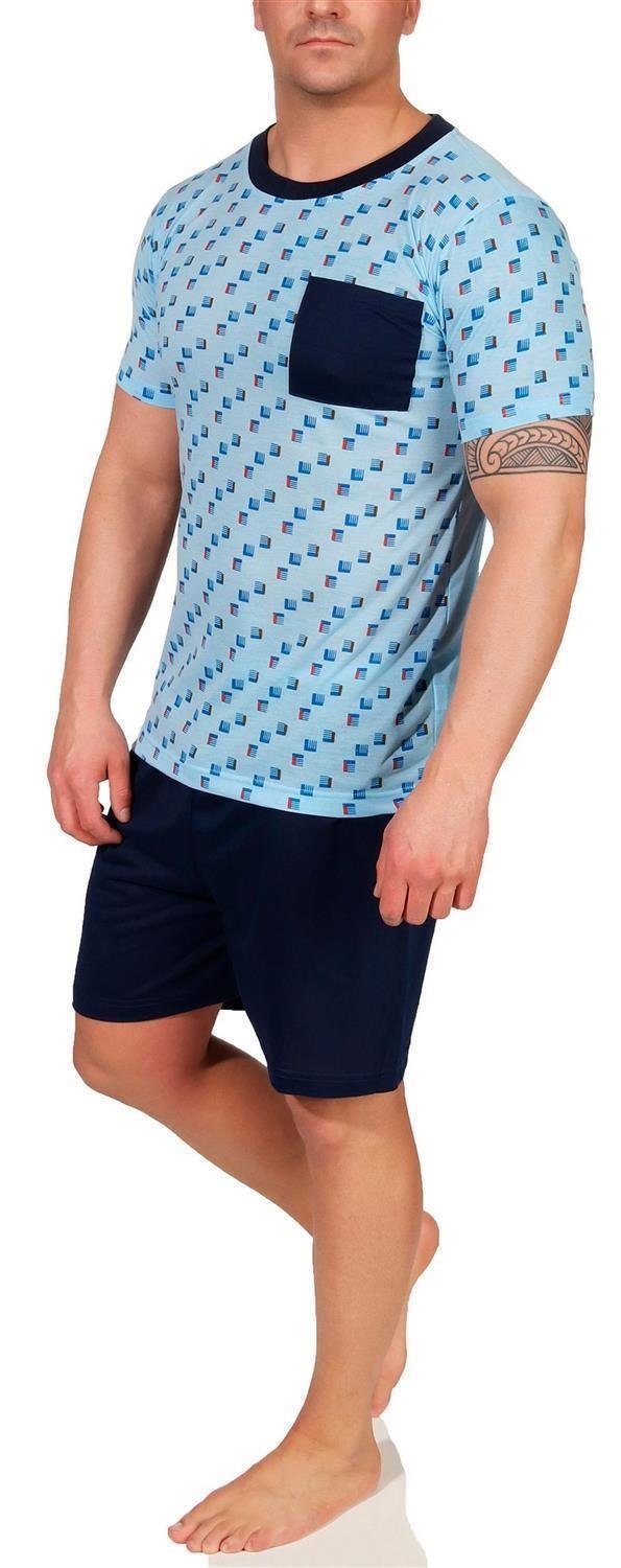 EloModa Capri-Pyjama Herren Pyjama Set Short günstig online kaufen