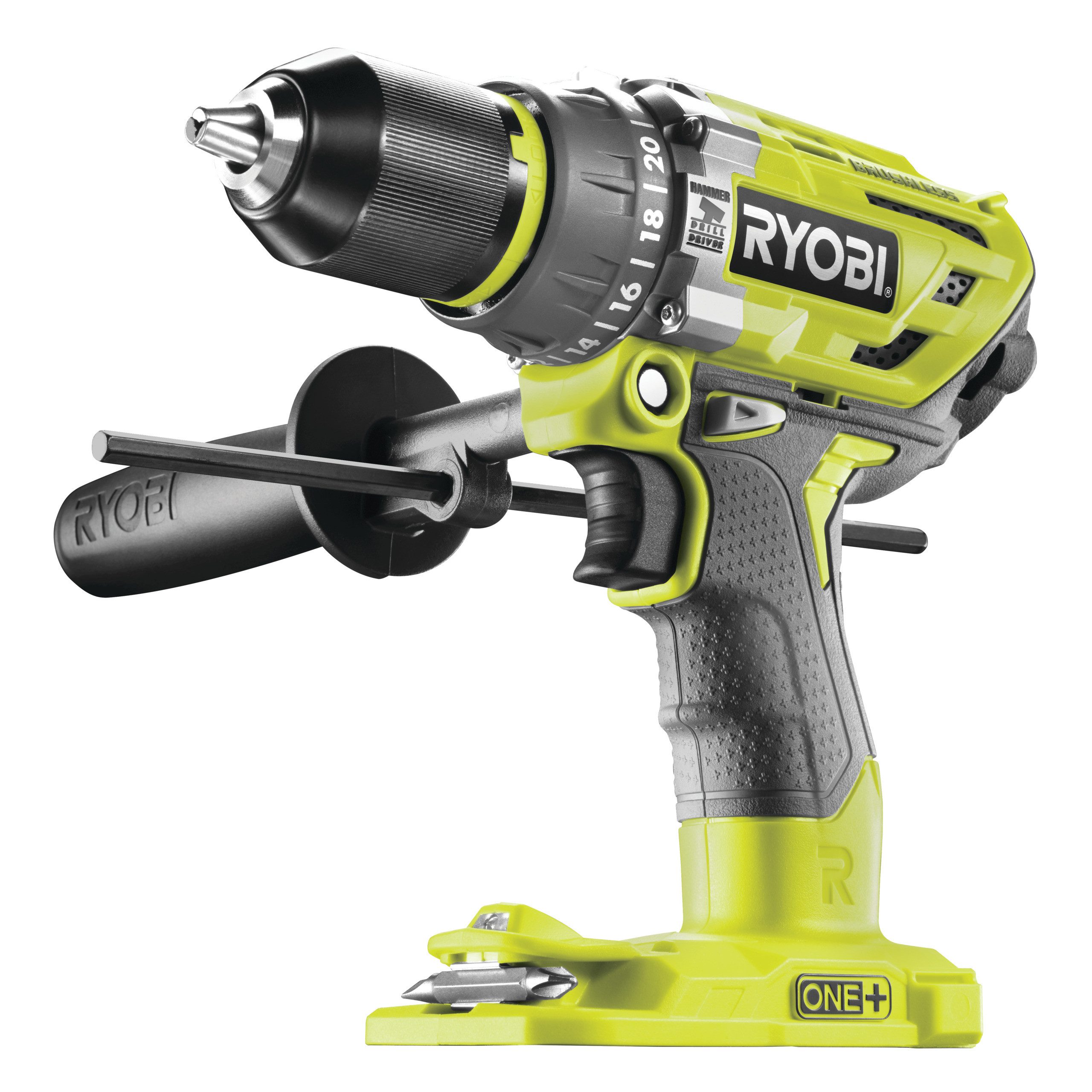 Ryobi Dämmerungsschalter Akku Schlagbohrschrauber ONE+ R18PD7-0, (Einzelprodukt), Drehmoment