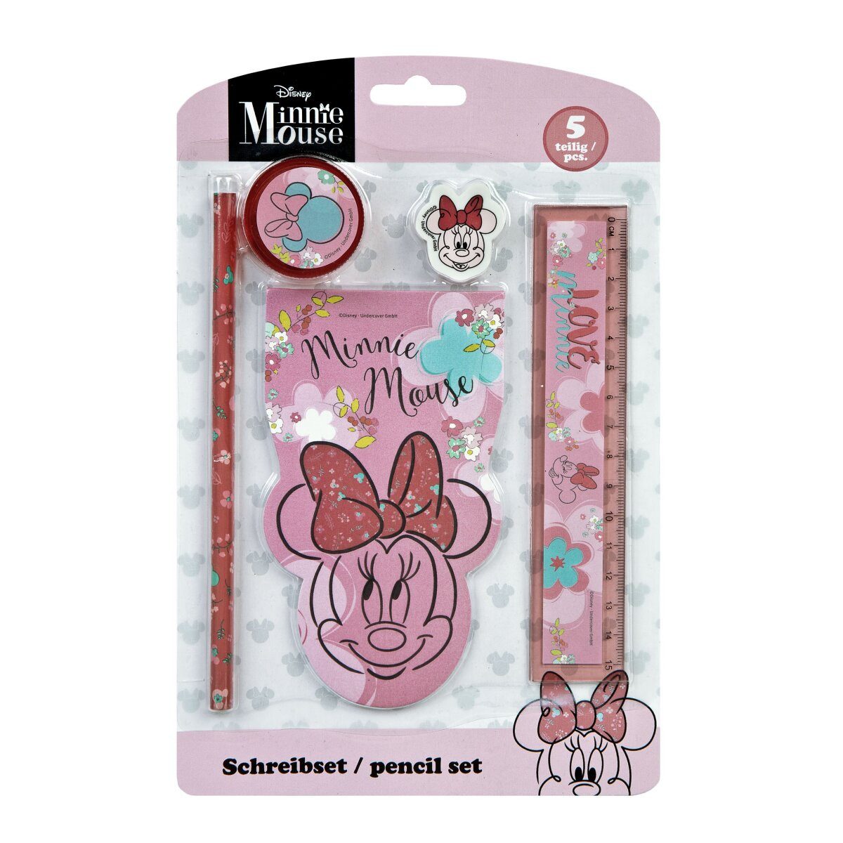 Disney Kreativset Disney Minnie Mouse Schreibset Kreativer 5-teiliger Spaß