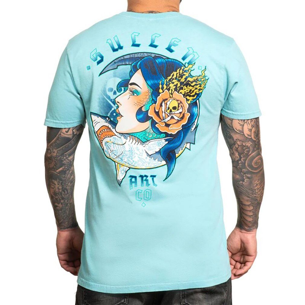 Trefflich Sullen Clothing T-Shirt Blau Siren Shark