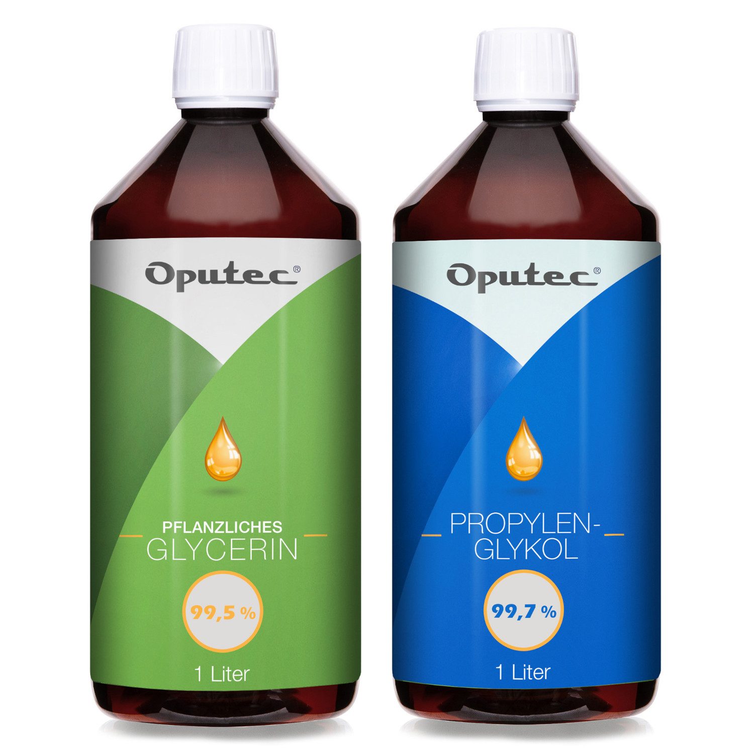 Oputec Rohseife Glycerin und Propylenglykol Set 2x 1Liter in pharmazeutischer Qualität