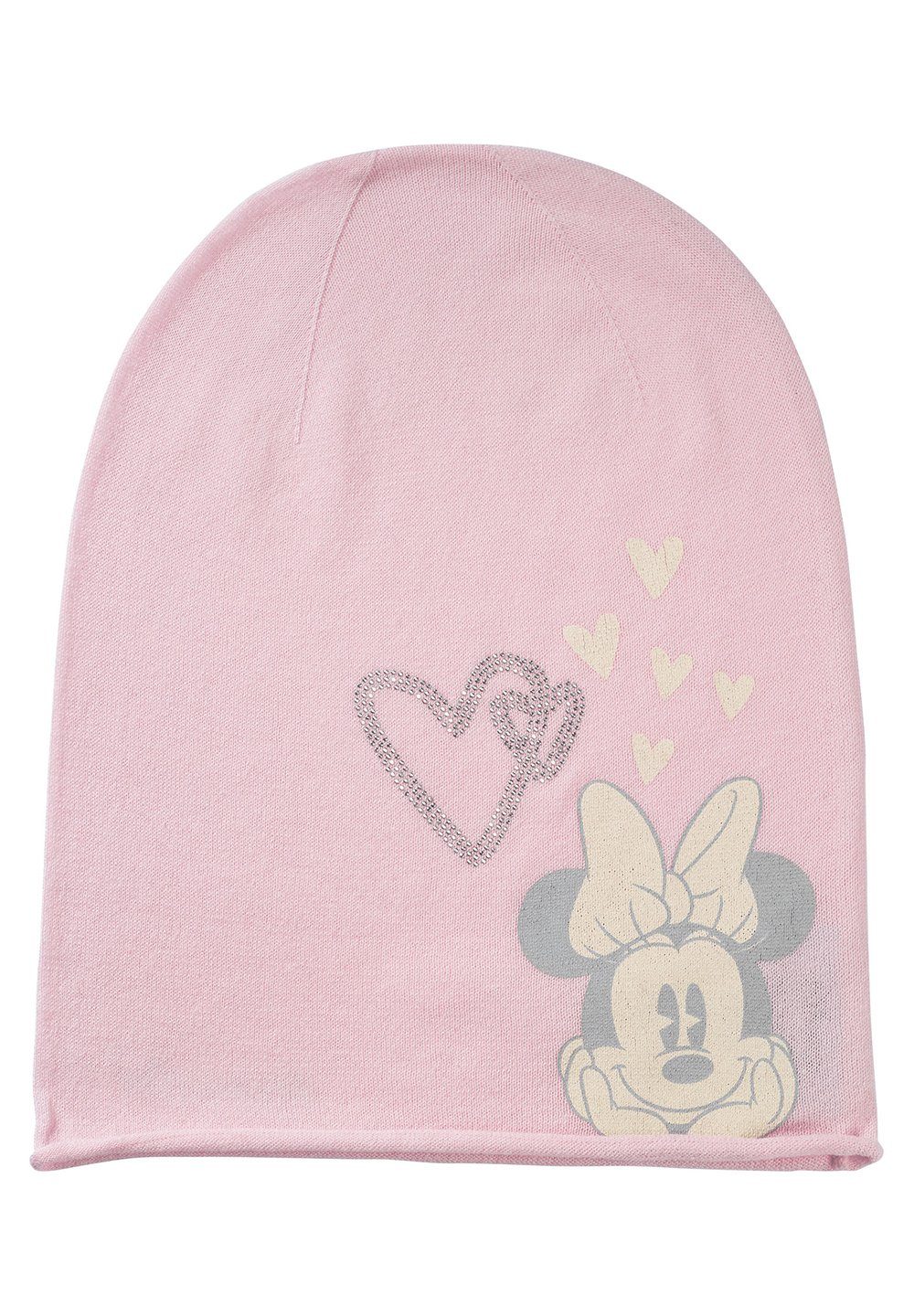 ONOMATO! Beanie Minnie Mouse Damen Winter-Mütze Mini Maus reine Baumwolle Rosa