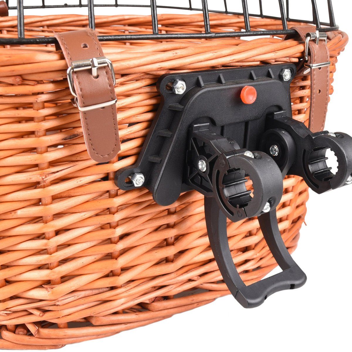 Flamingo Tierfahrradkorb Fahrradkorb für Lenker Klick braun