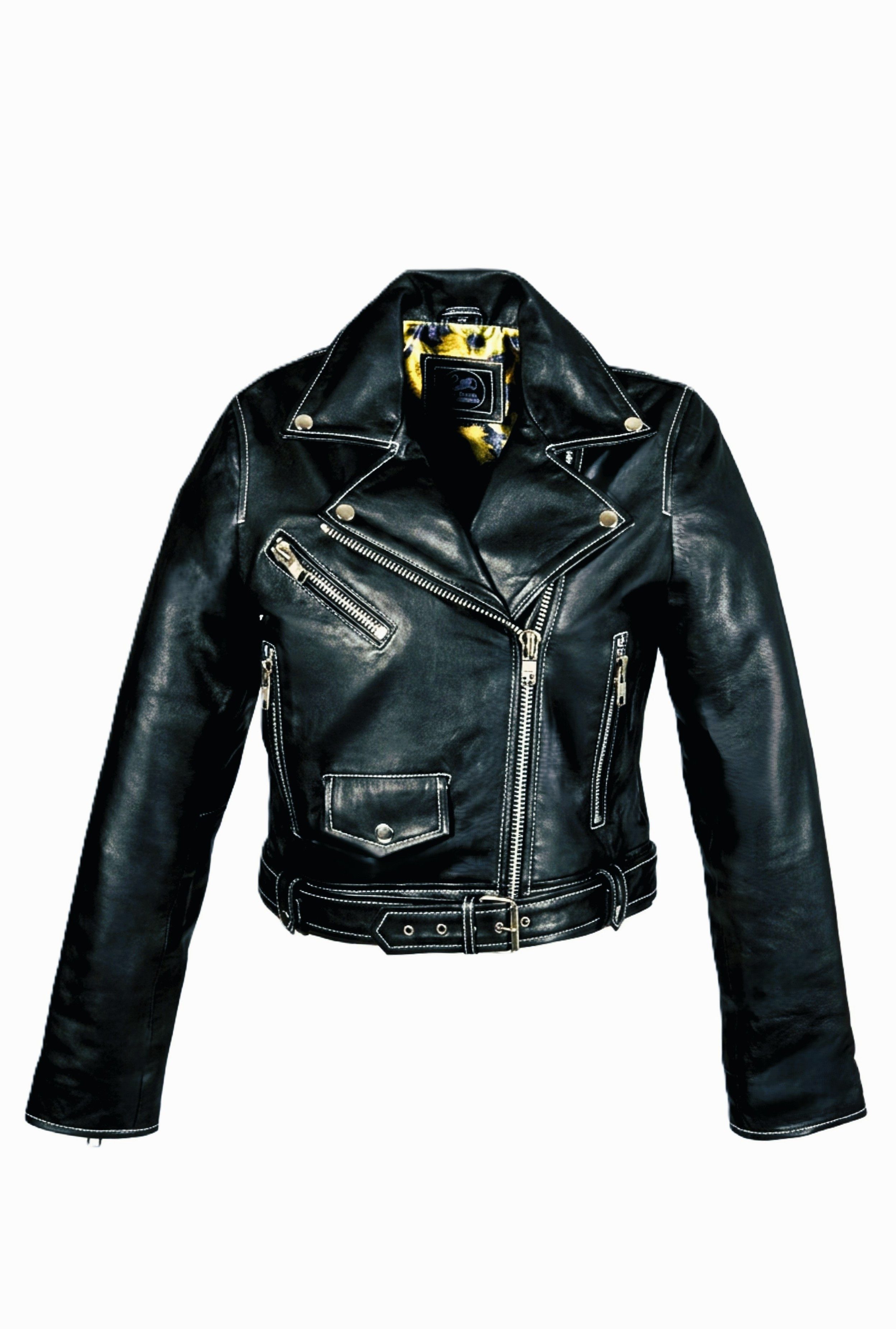 Be Noble Lederjacke Nevada schwarz Stylische kurze Lederjacke mit abgesetzten Nähten