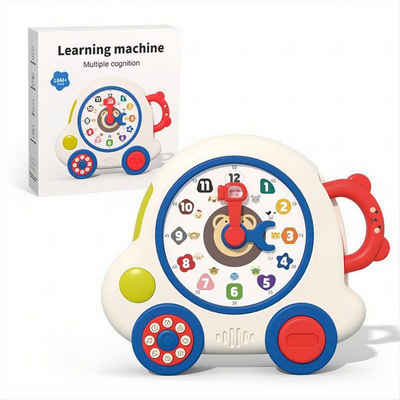 Gontence Lernspielzeug Montessori Lernuhr Uhr-Spielzeug Interaktives Musikspielzeug (1-St)