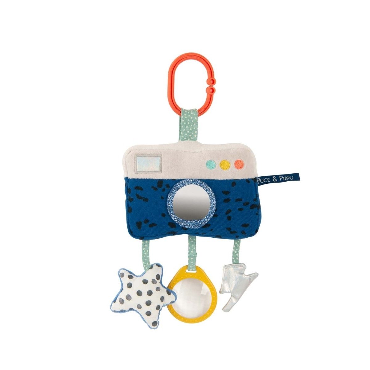 Moulin Roty Lernspielzeug Puce&Pilou Aktivitäten Fotoapparat zum Aufhängen Hängespielzeug, Activity-Spielzeug