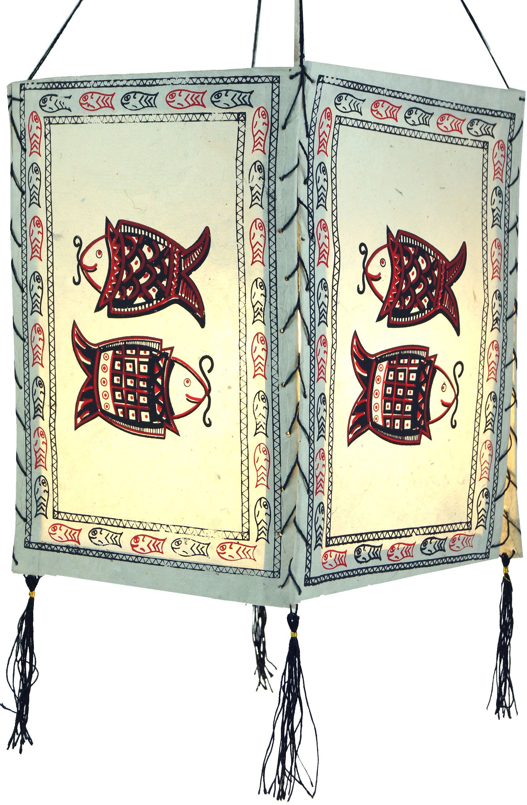 Guru-Shop Lampenschirm Lokta Papier Hänge Lampenschirm, Deckenleuchte..