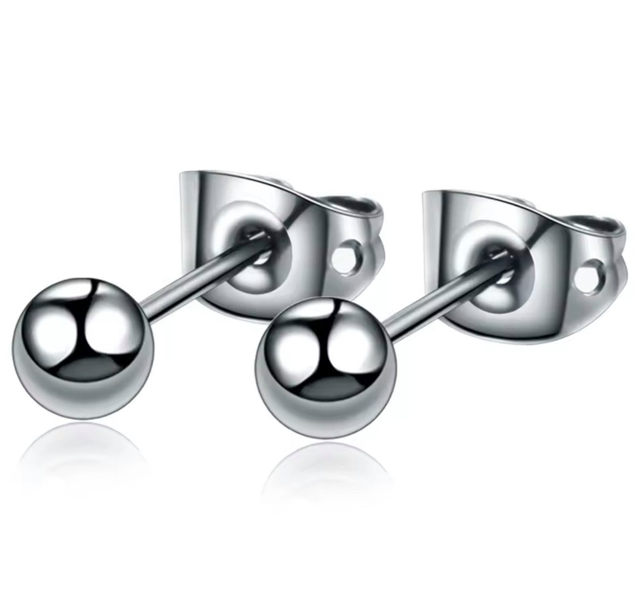 Karisma Schmuck Paar Ohrstecker Unisex Titan G23 Ohrring Kugel Antiallergen günstig online kaufen