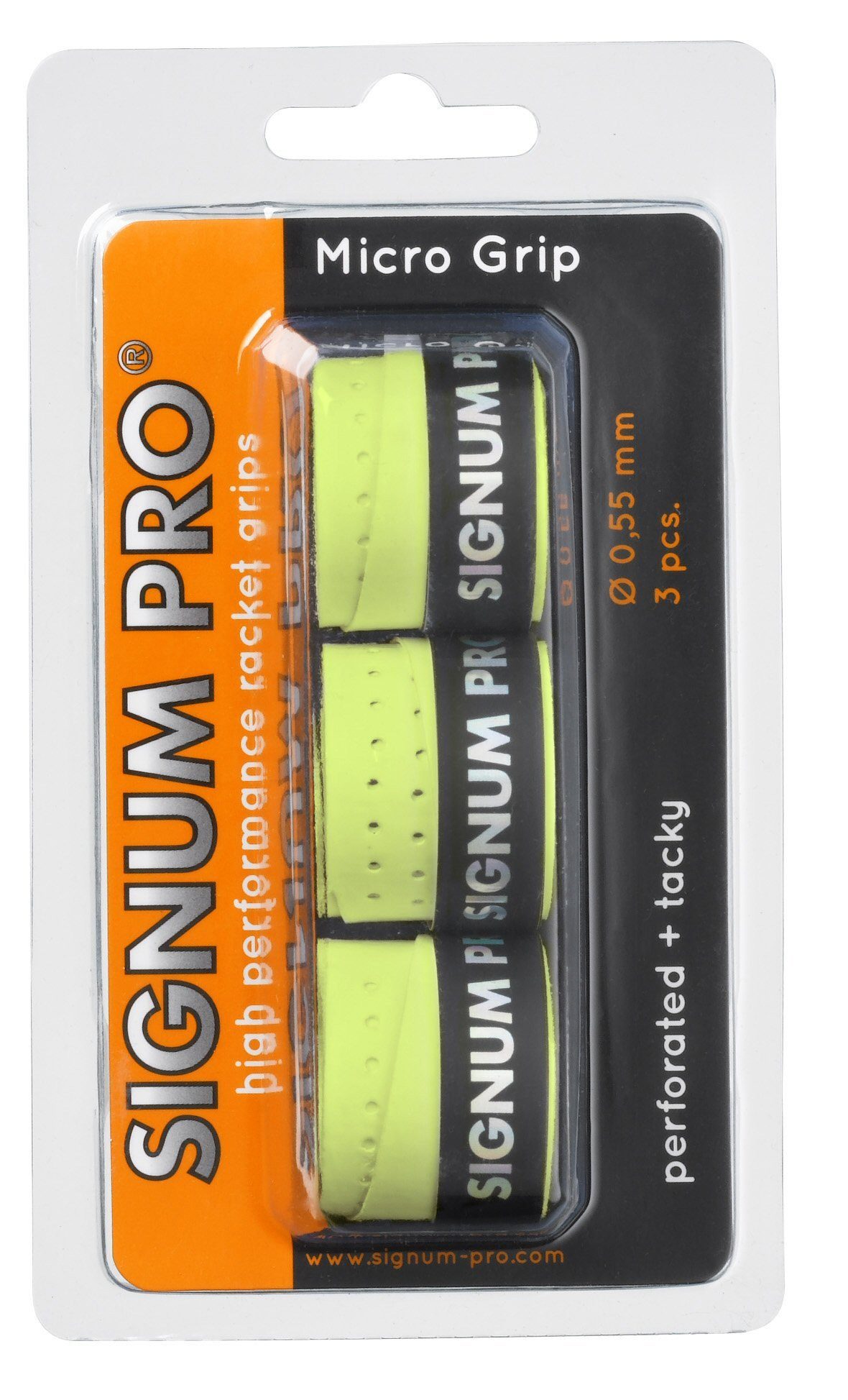 Griffband Overgrip Micro 0.55mm gelb 3er