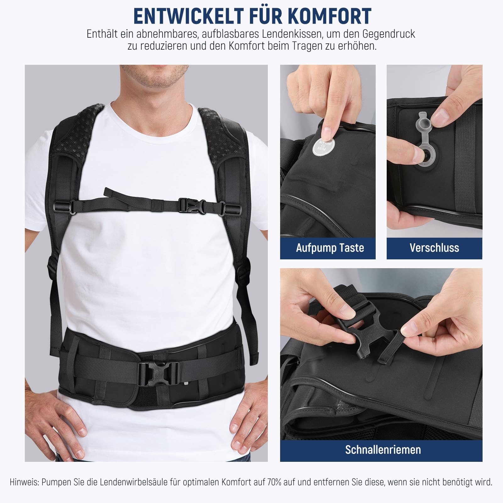 Neewer Kameratasche PB010 Kamerarucksack 20L, wasserdicht, mit Laptopfach 15", für DSLR (Packung, Farbe:schwarz, Grundfarbe:schwarz)