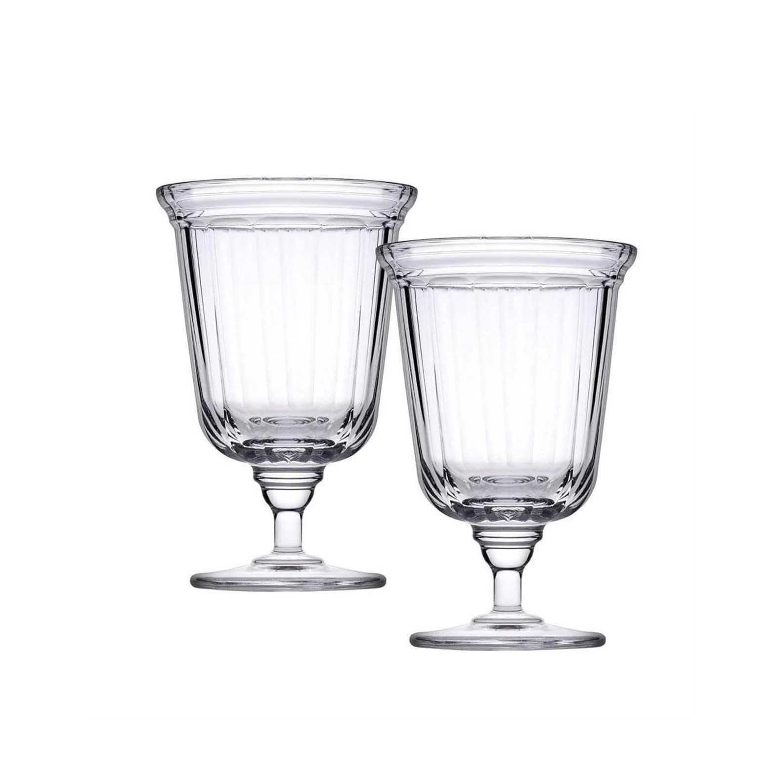 Pasabahce Dessertschale Facade Dessertschalen 360 ml - 2er Set ø10 cm aus hochwertigem Glas, Glas, (Set, 2-tlg), 360 ml, 2-teilig