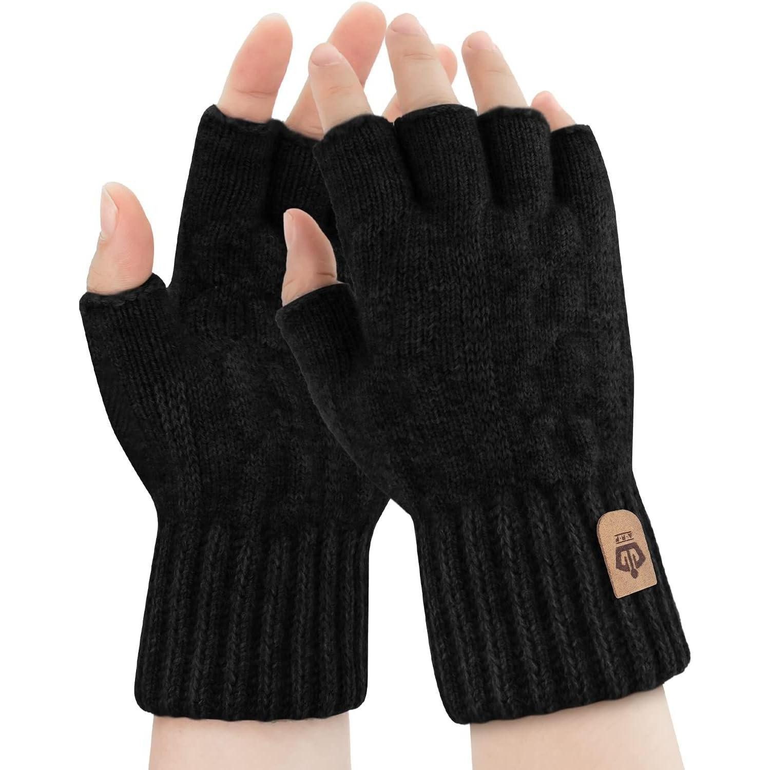 LuxusKollektion Multisporthandschuhe Thermische Fingerlose Strickhandschuhe günstig online kaufen
