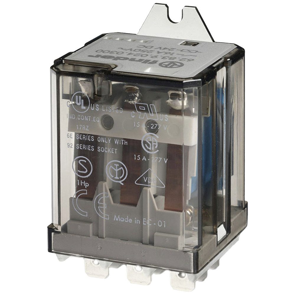 Zeitrelais Finder 62.83.9.110.4009 Steckrelais 110 V/DC 16 A 3 Wechsler 1 St.