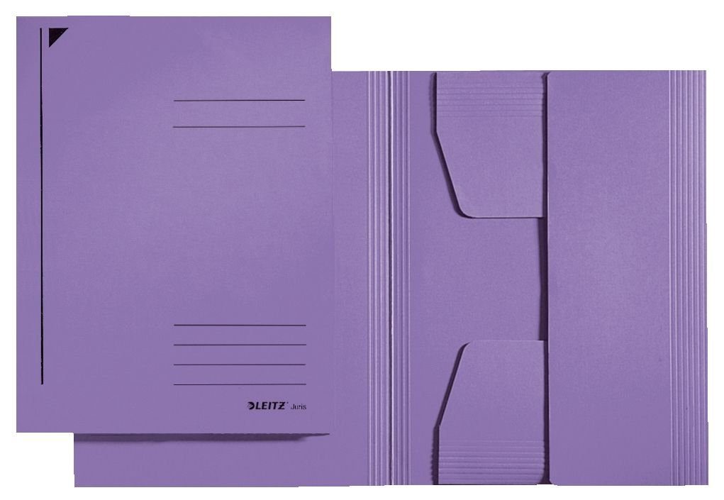 violett LEITZ Jurismappe, DIN g/qm, Schreibmappe Karton A4, LEITZ 320