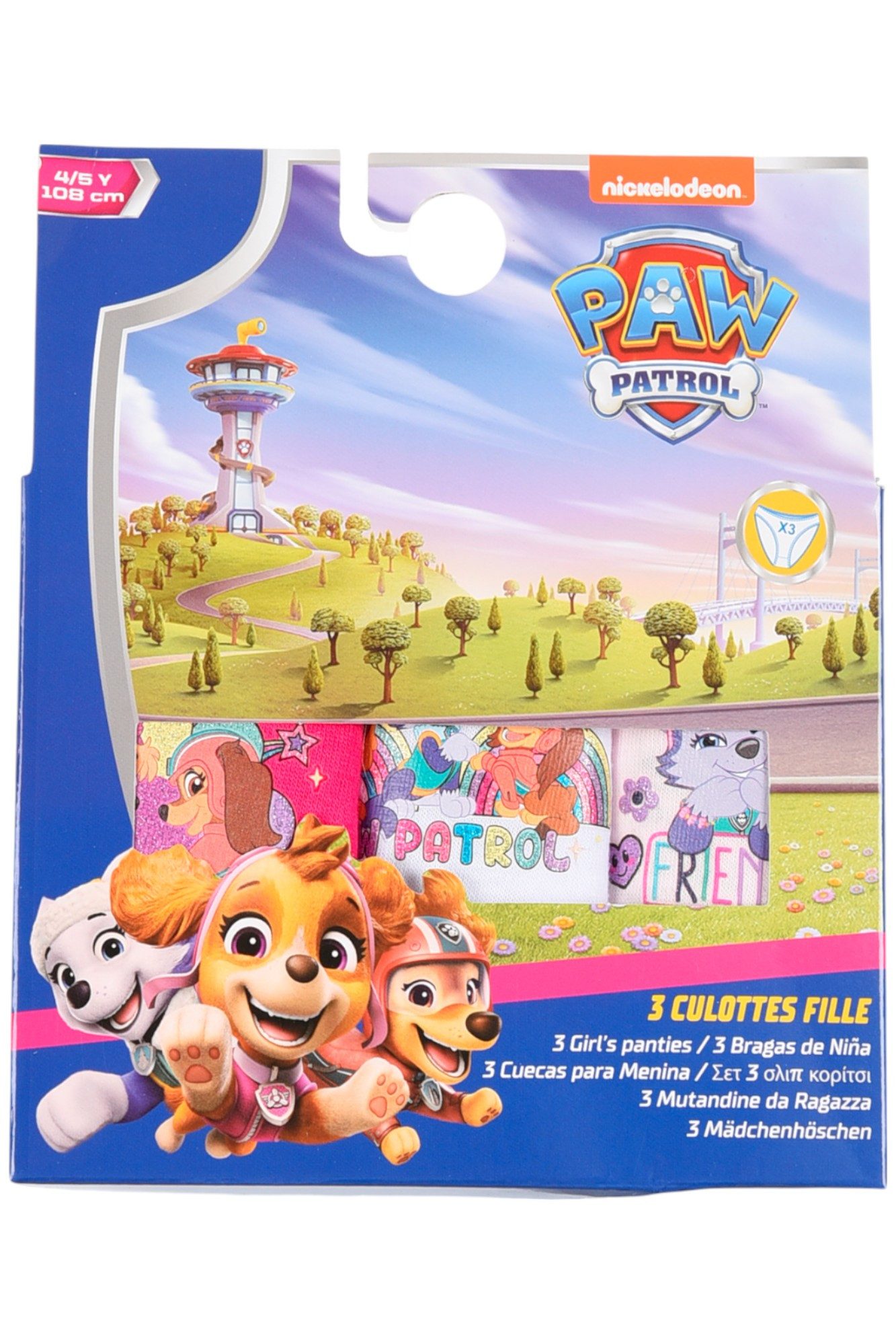 PAW PATROL Slip Skye, Everest & Liberty (3-St) Mädchen Unterhosen Gr.98 -116 cm