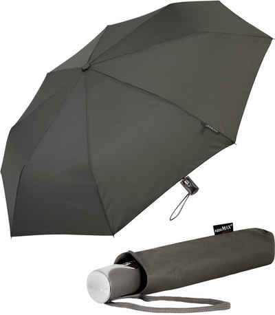 Impliva Taschenregenschirm miniMAX® mit Auf-Zu-Automatik windsicher uni, der zuverlässige Begleiter