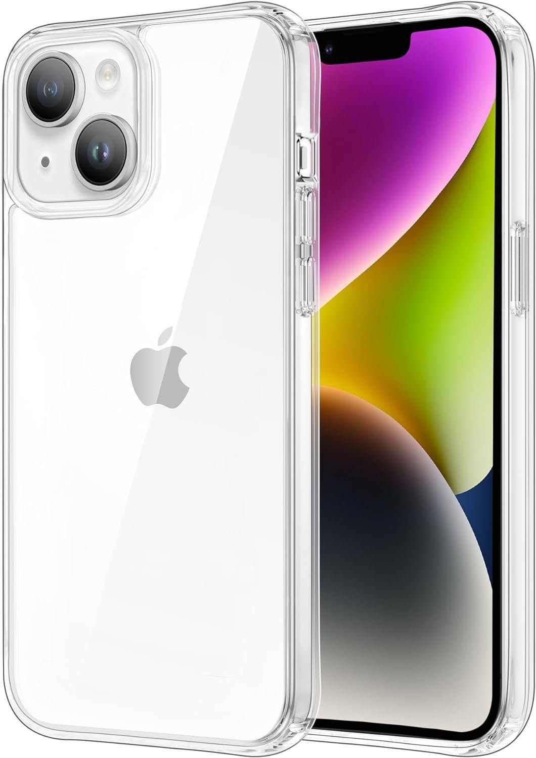 Widmann-Shop Handyhülle Transparente Hülle für iPhone 16 15 14 13 12 X Pro Max Mini Plus Case, vergilbungsfrei