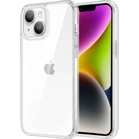 Widmann-Shop Handyhülle Transparente Hülle für iPhone 15 14 13 12 11 X Pro Mini Max Plus Case, vergilbungsfrei