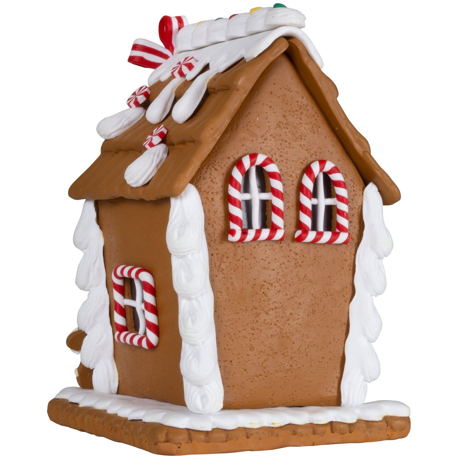 Christmas Paradise Weihnachtshaus Lebkuchenhaus 14cm, Weihnachtsdeko, bunt-braun