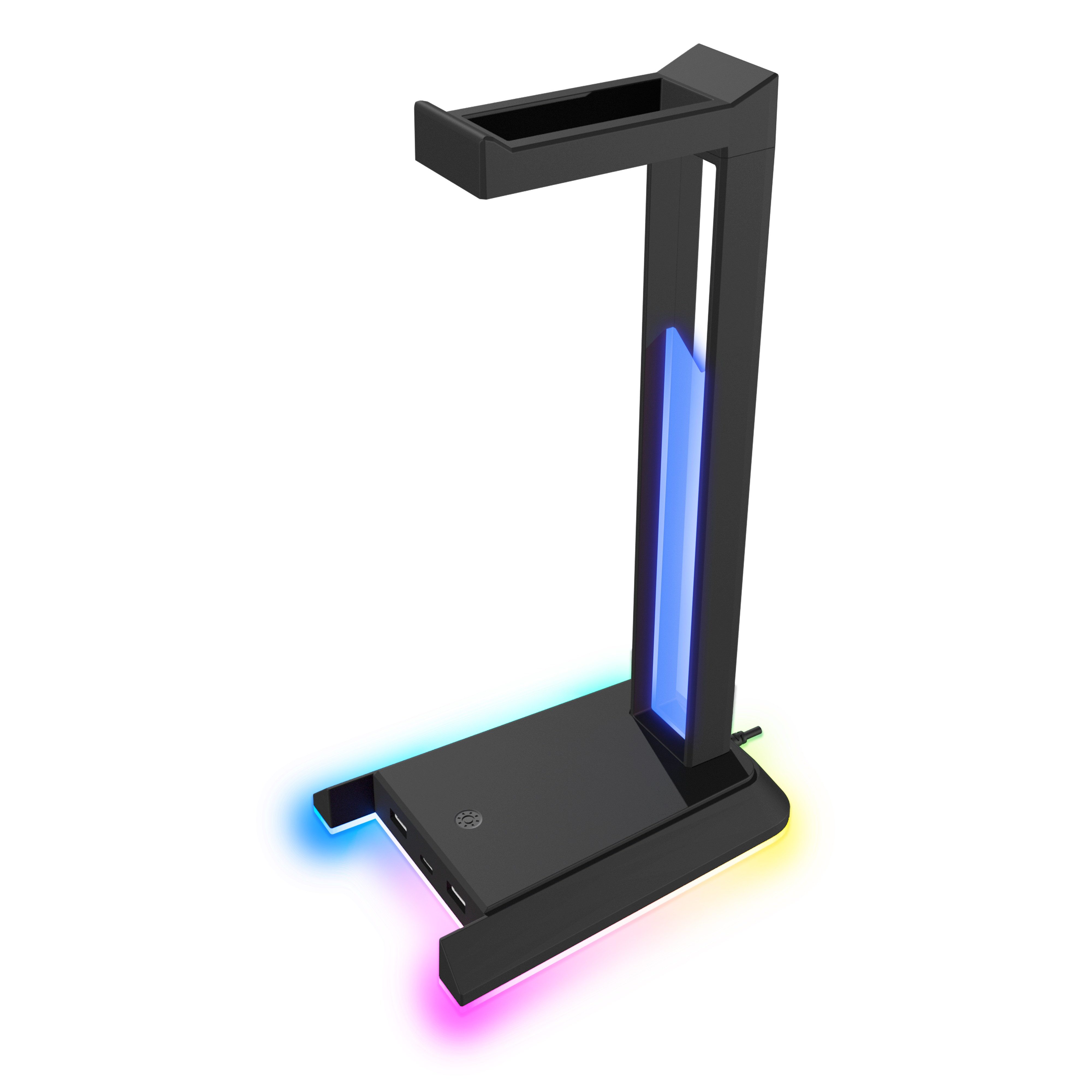 Speedlink Spielekonsolen-Zubehörset SPEEDLINK EXCELLO NX RGB Headset Stand, USB 2.0 Hub, black