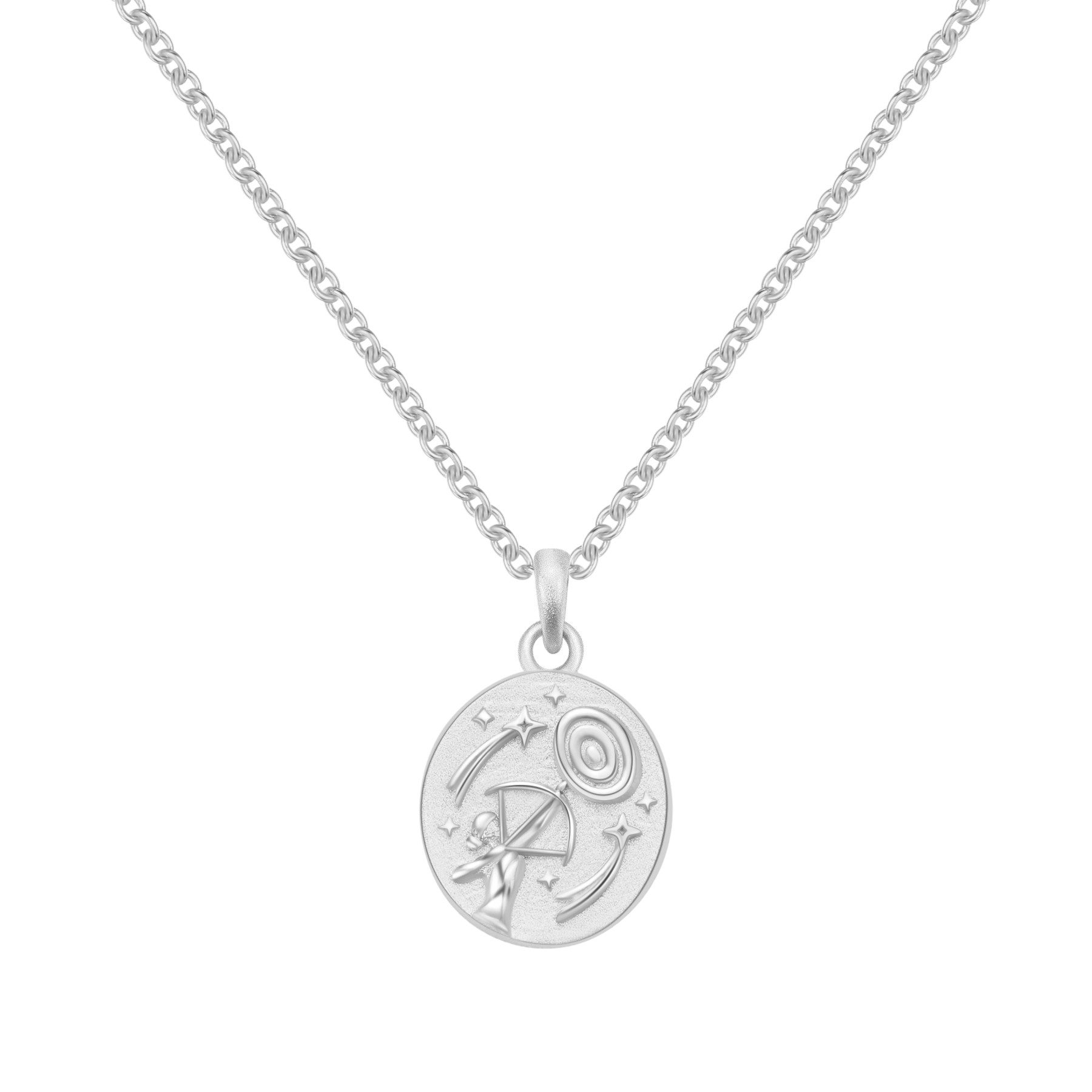 Hey Happiness Statementkette 'Changer' Halskette Silber 925 mit Bedeutung, 18K Gold, Filigrane Damenkette Anhänger Platte Sternen, Symbolkette