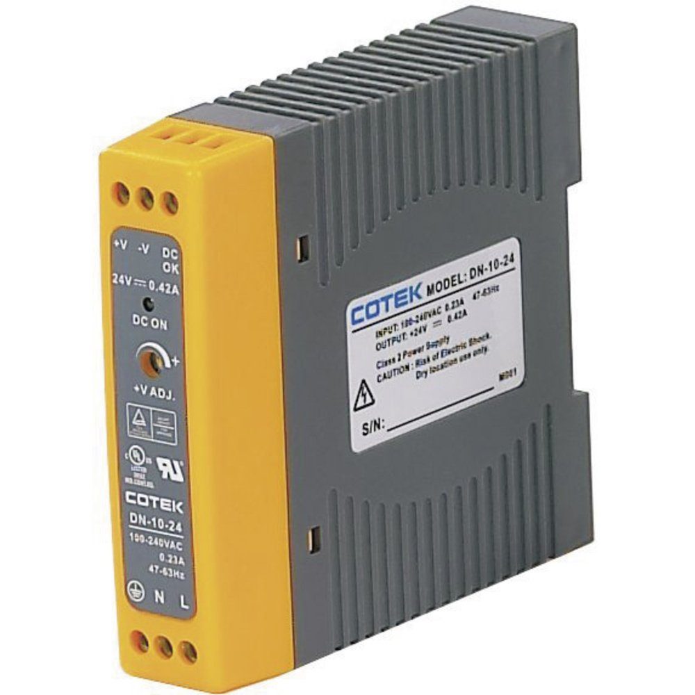 Cotek DN 10-15 Hutschienen-Netzteil (DIN-Rail) 15 V/DC 0.67 A 10 W An Hutschienen-Netzteil