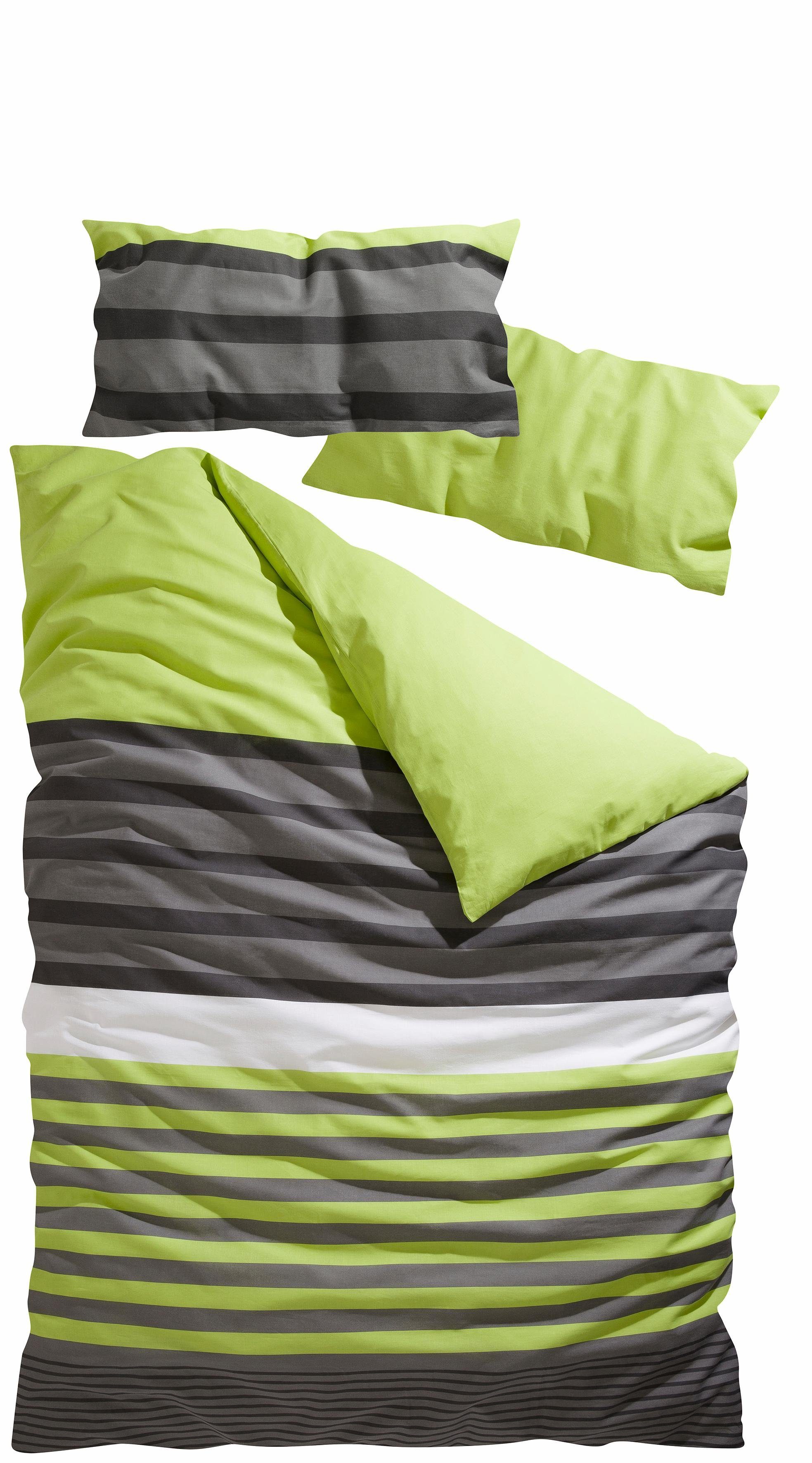 H.I.S Bettwäsche Majoran, Linon, 2 teilig, gestreifte Bettwäsche in verschi günstig online kaufen