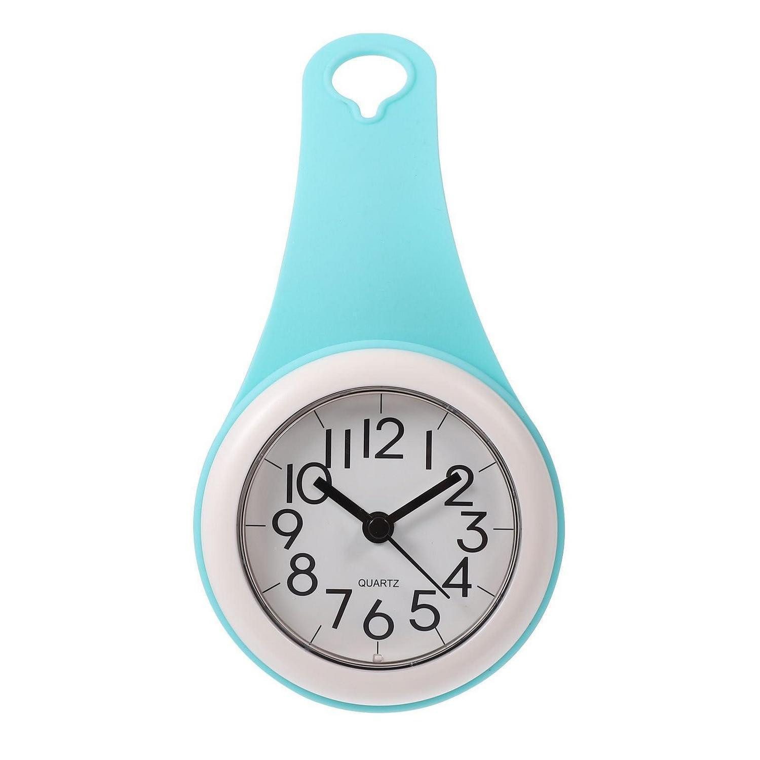 LuxusKollektion Badezimmeruhr Badezimmer Wanduhr Wasserdicht Blau