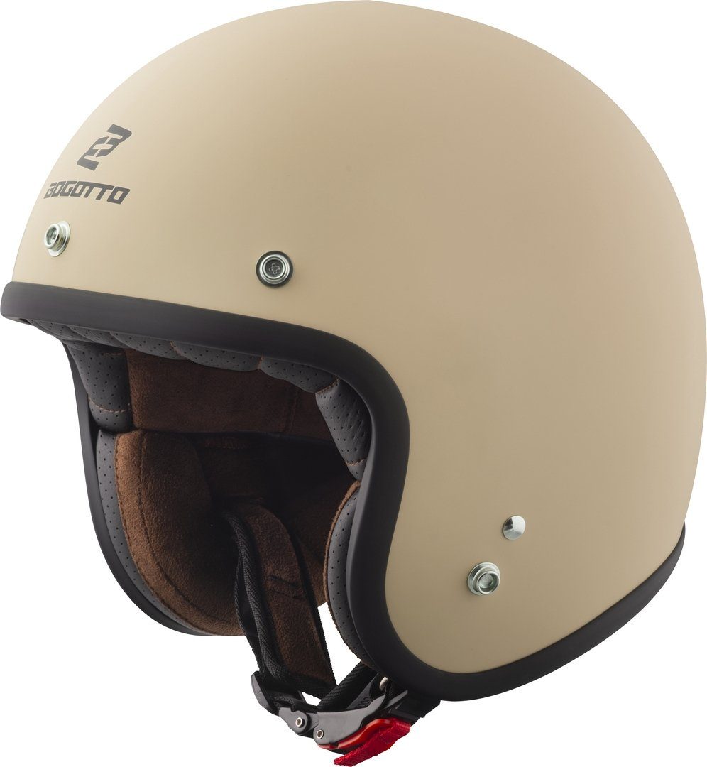 Bogotto Motorradhelm H541 Solid Jethelm, Ratschenverschluss, ECE 22.06
