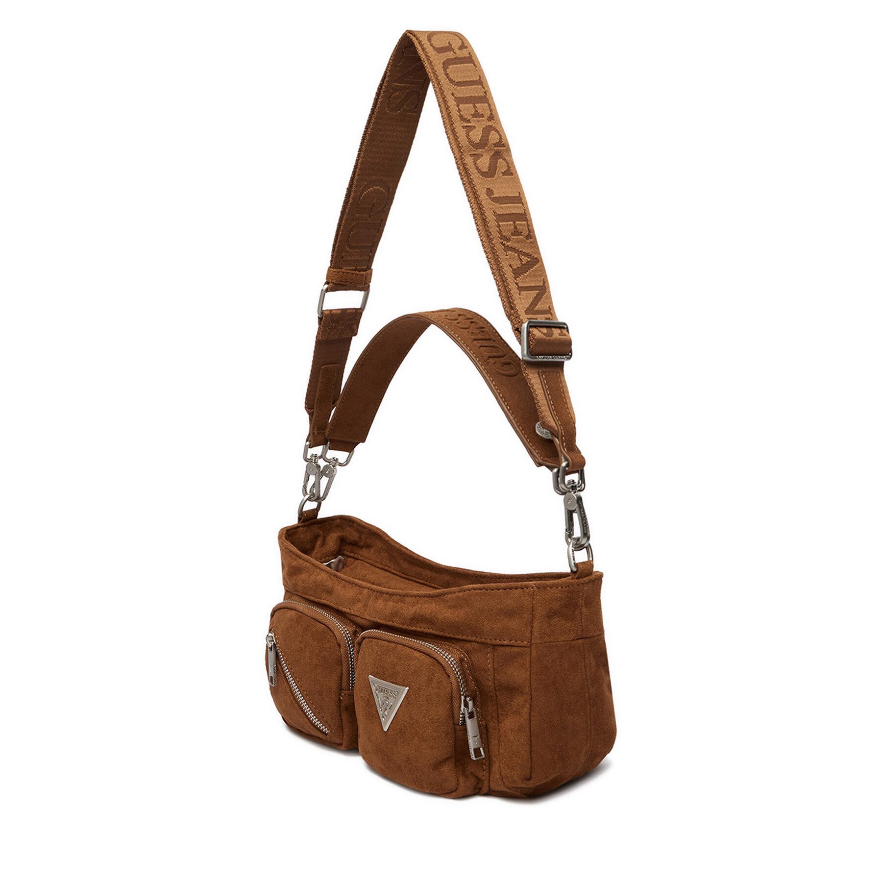 GUESS JEANS Umhängetasche Guess Jeans Damen Tasche Braun