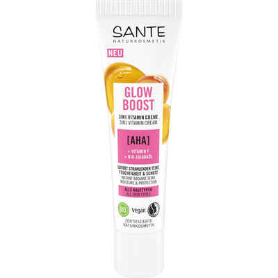 SANTE Gesichtspflege Glow Boost in Vitamin Creme AHA Vitamin F, 30 ml