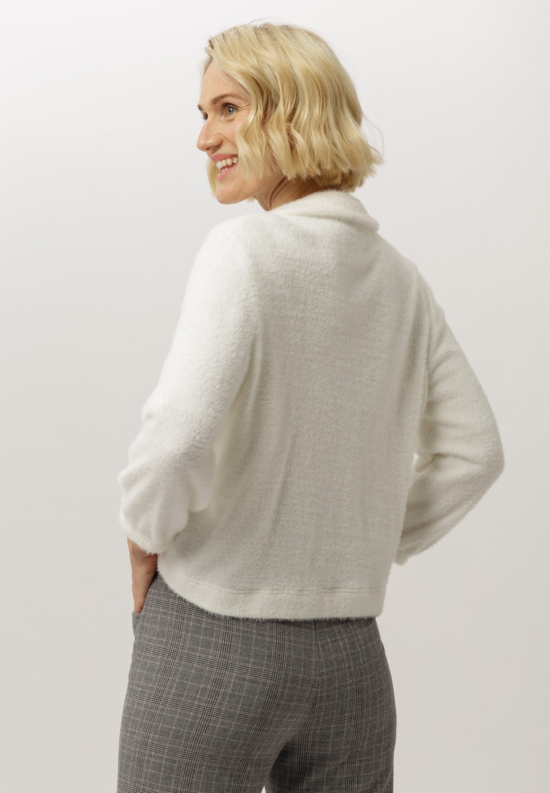 FRANK WALDER Strickjacke mit flauschiger Haptik günstig online kaufen