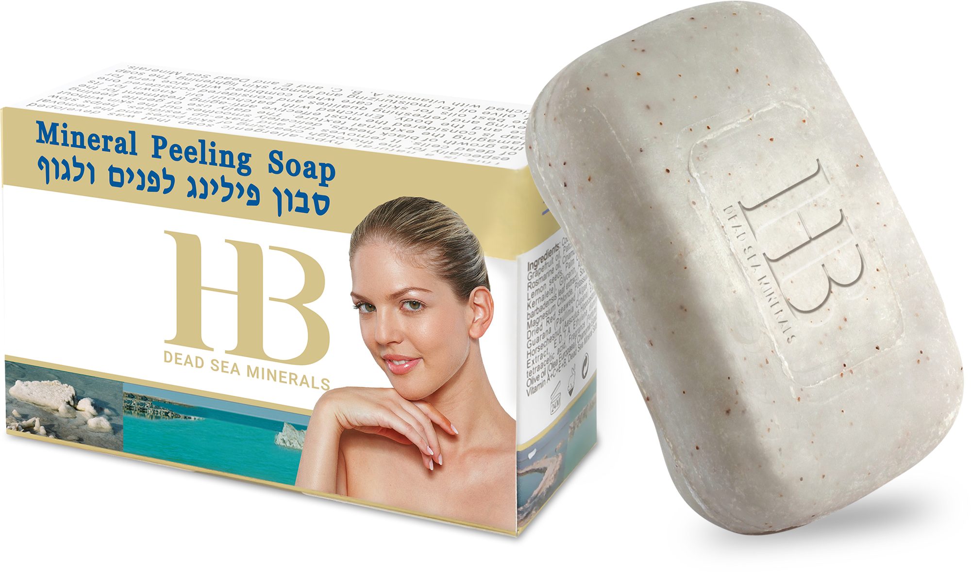 Rohseife Health&Beauty Peeling-Seife mit Totes Meer Mineralien – 125gr
