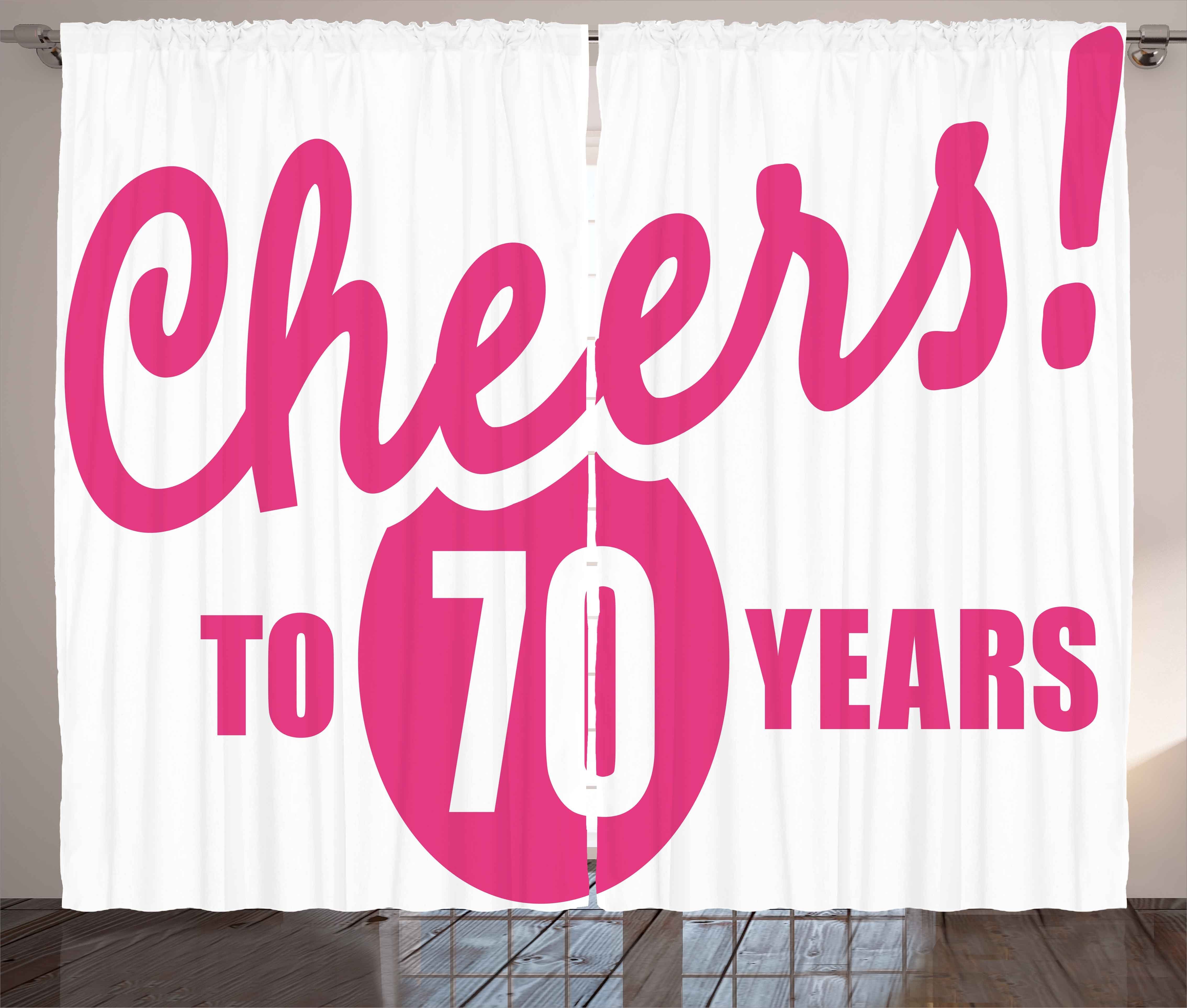 Gardine Schlafzimmer Kräuselband Vorhang mit Schlaufen und Haken, Abakuhaus, Hot Pink Beifall bis 70 Jahre