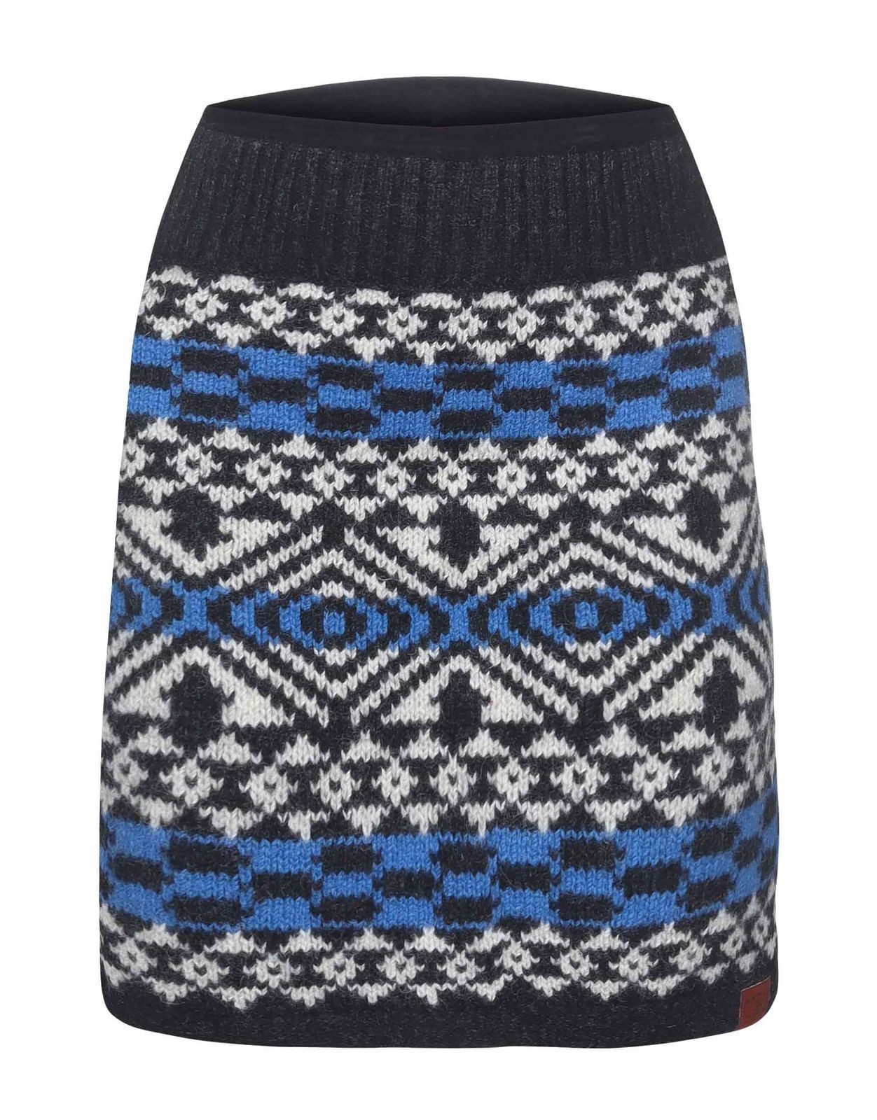 KUNST UND MAGIE Strickrock Boho-Chic Strickrock Winter Schurwolle Rock Knie günstig online kaufen